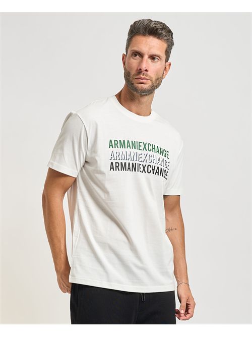 Men's Armani Exchange crew neck T-shirt with print ARMANI EXCHANGE | XM001444-AF10358U0009